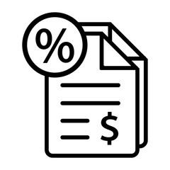 tax icon vector
