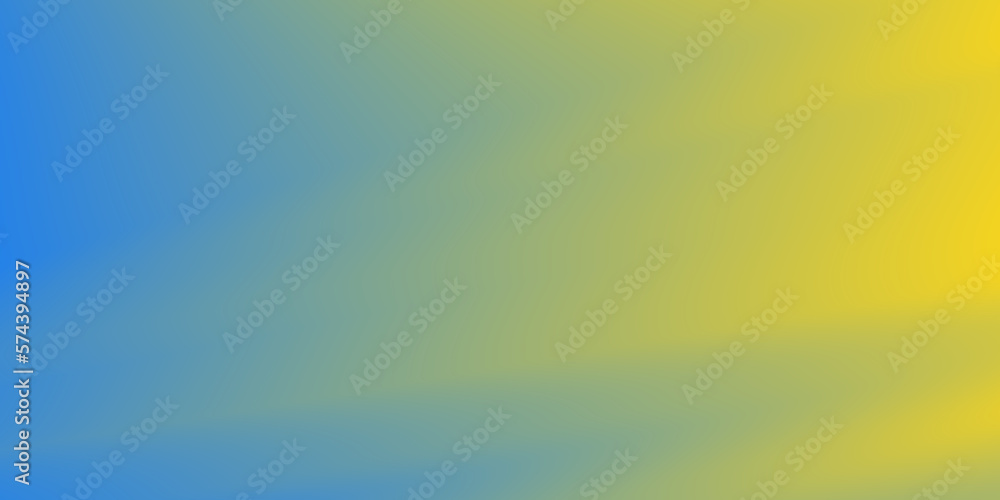 Poster abstract blurred blue and yellow background. soft gradient backdrop with place for text. design for 