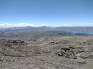 volcanic landscape in island