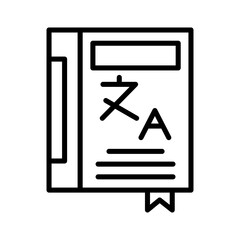 Dictionary Icon Design