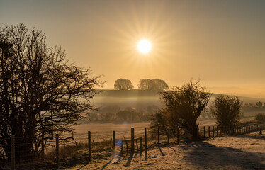 Avebury Stone Circle Neolithic and Bronze Age ceremonial site at dawn