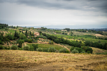 Fototapeta na wymiar San Gimignano medieval town in the province of Siena, Italy.