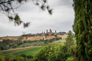 Obraz premium San Gimignano medieval town in the province of Siena, Italy.