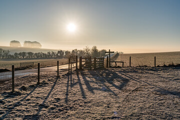 Avebury Stone Circle Neolithic and Bronze Age ceremonial site at dawn
