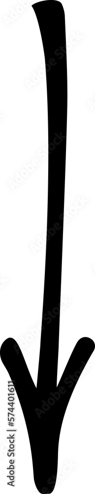 Leinwandbilder arrow sketch handmade doodle swipe up symbol sign. simple png design element. sketch by marker or pe