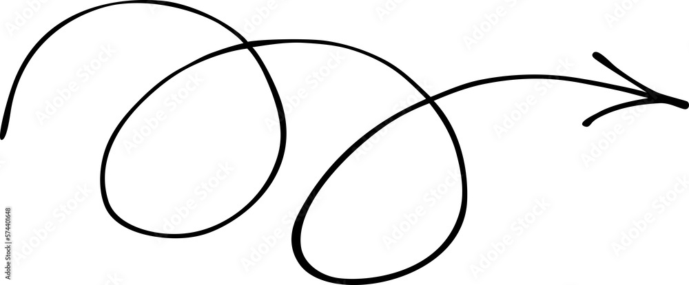 Fototapete arrow sketch handmade doodle swipe up symbol sign. simple png design element. sketch by marker or pe