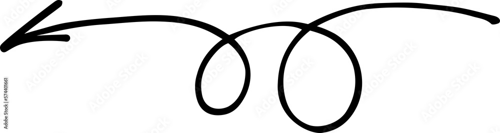 Fototapete arrow sketch handmade doodle swipe up symbol sign. simple png design element. sketch by marker or pe