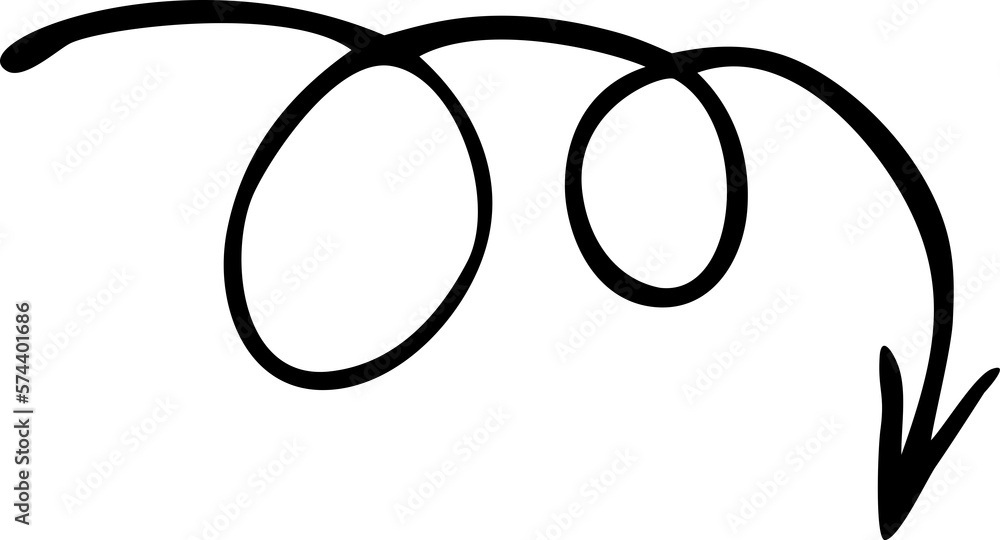 Leinwandbilder arrow sketch handmade doodle swipe up symbol sign. simple png design element. sketch by marker or pe