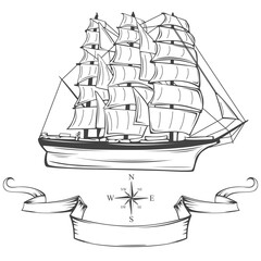 Vintage Sailing Ship