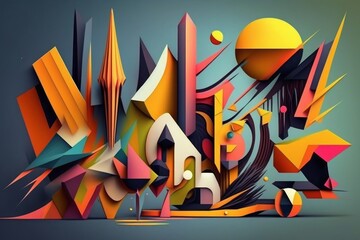 Abstract Forms Digitla Art | AI generatetd