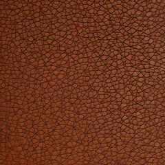 Brown Leather Texture Background created with Generative AI technology