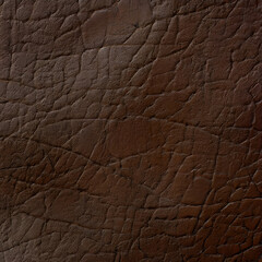 Brown Leather Texture Background created with Generative AI technology