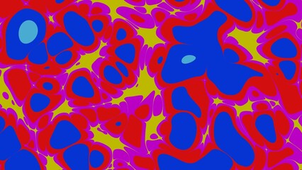 Abstract liquid colorful background. bumps in matter. 3D render