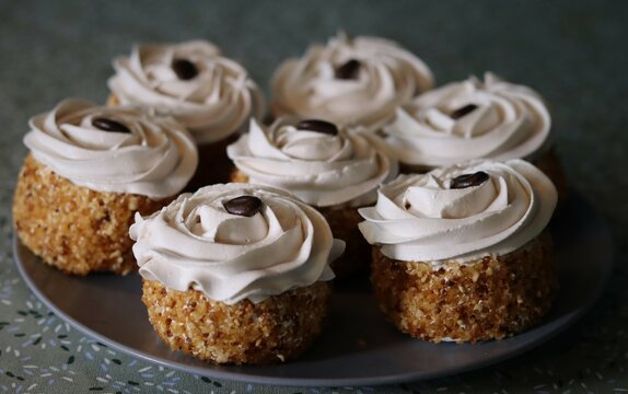 Plate with homemade Hazelnut cakes