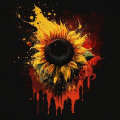 bright horror sunflower