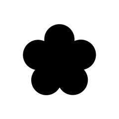 花の形のベクターアイコン