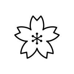 Obraz premium 花のベクターアイコン
