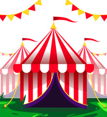 circus tent vector illustration