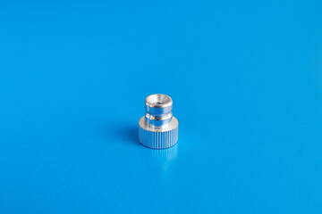 Grooved pressure nut for manual screwing. The concept of threaded connection elements.