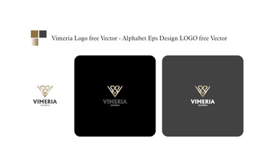 Vimeria Logo free Vector - Alphabet Eps Design LOGO free Vector