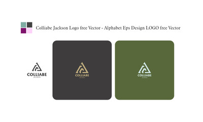 Colliabe Jackson Logo free Vector - Alphabet Eps Design LOGO free Vector