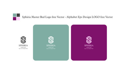 Sphiria Master Bed Logo free Vector - Alphabet Eps Design LOGO free Vector