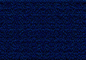 Abstract binary code on blue digital screen