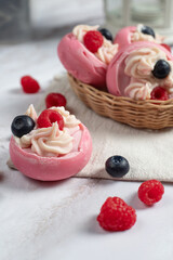 Natural handmade berry soap