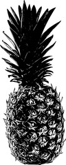 pineapple on black