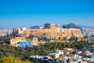 Parthenon temple on the Acropolis in Athens, Greece
