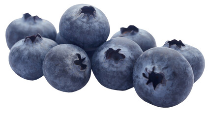 Group of fresh blueberries