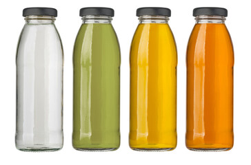 Set of  juice bottles