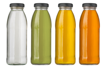 Set of  juice bottles