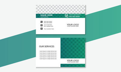 Modern Business Card Template | Gradient Business Card Layout | Clean and Creative Design Template