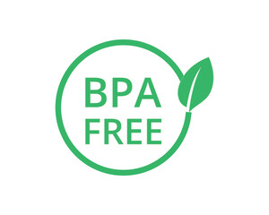 Green BPA free logo. 
