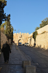 Naklejka premium The Lion Gate in Jerusalem.