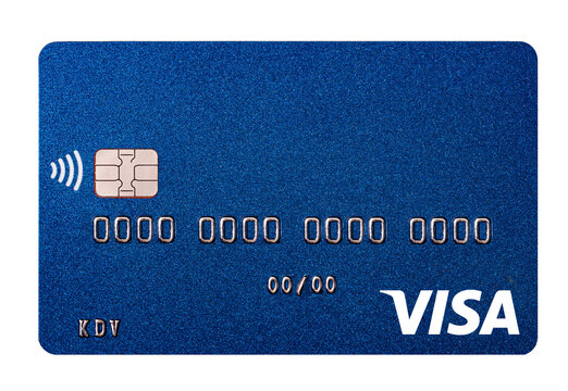 Visa card closeup for design purpose