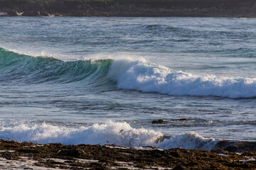 Waves On The California Coastline