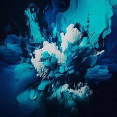 abstract in blue 2, generative ai