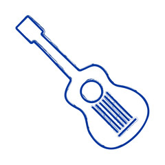 guitar brush isolated on white background, vector illustration.