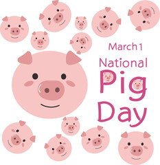 national pig day is celebrated every year on 1 March.