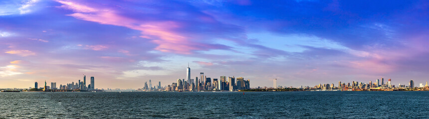 Obraz premium Statue of Liberty, Manhattan, Jersey