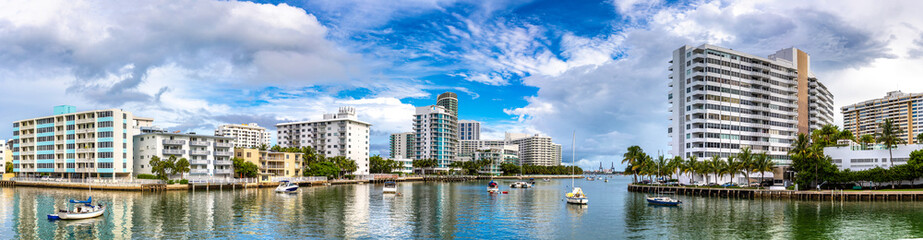 Residential buildings in Miami Beach