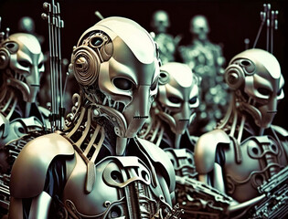 A band of cyborgs - generative ai