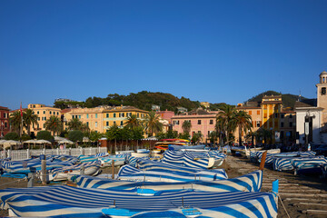 Boats in the port of Sestri Levante, Italy