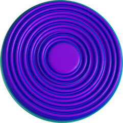 3d rendering. Abstract geometric shapes illustration. Modern minimal colorful objects isolated on transparent background