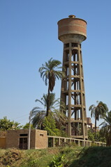 Water reservoir at Nile near Edfu, Egypt, Africa
