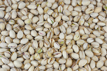 roasted Pistachios texture as food background