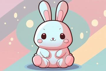 Obraz na płótnie Canvas cute easter bunny background 