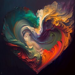 Abstract illustration of a heart